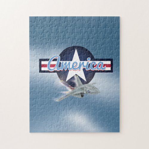 American Jet Fighter Jigsaw Puzzle