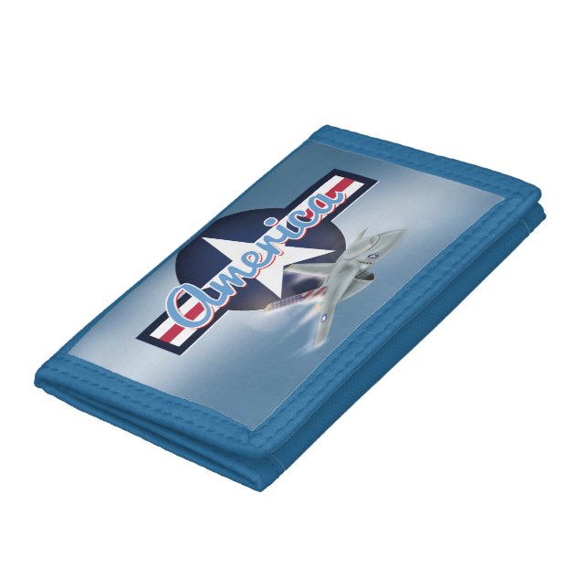 American Jet Fighter Trifold Wallet (Bottom)