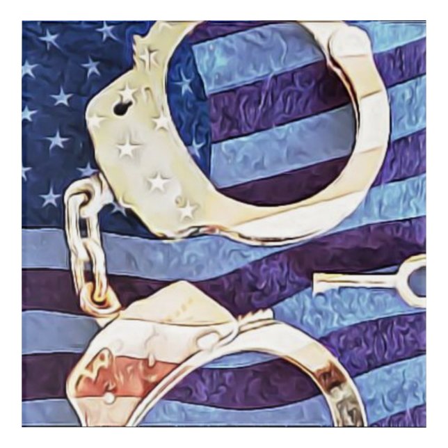 American Justice  Acrylic Print (Front)