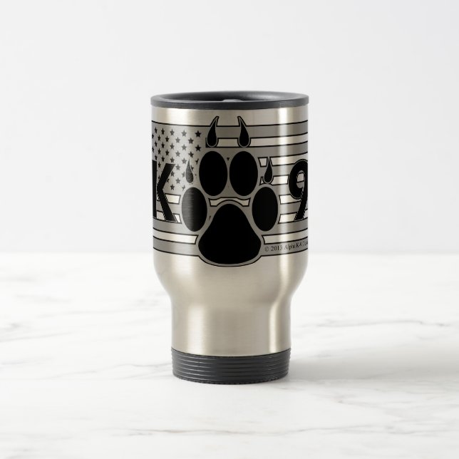 American K-9 Paw travel mug (Center)