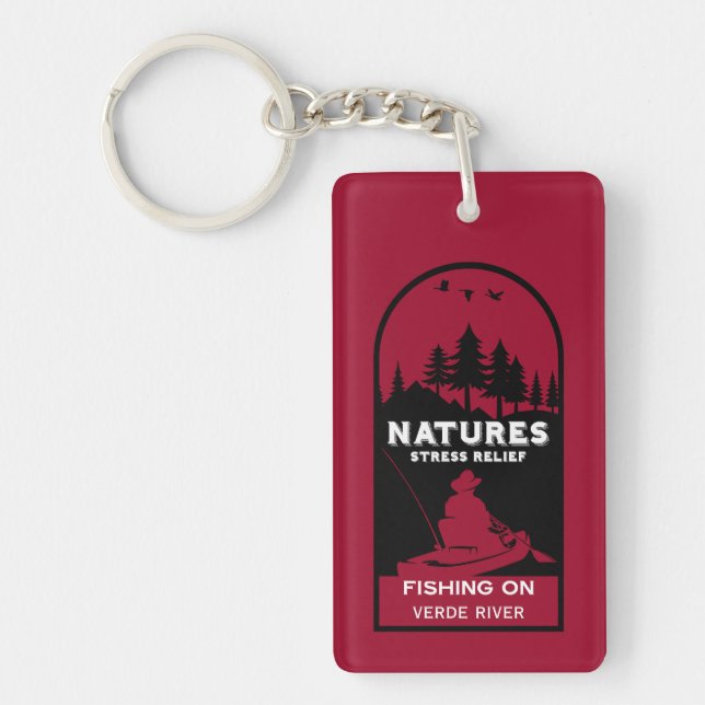 American Kayak Fishing Keychain (Front)