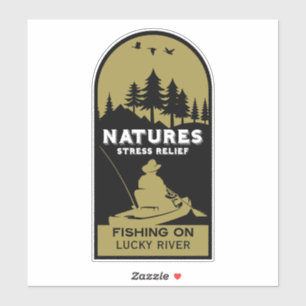 American Kayak Fishing Sticker