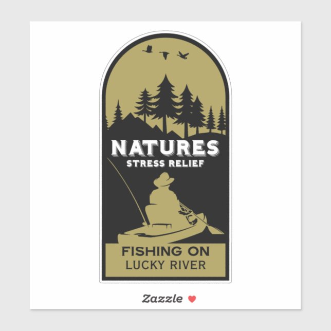 American Kayak Fishing Sticker (Sheet)