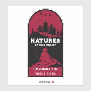 American Kayak Fishing Sticker