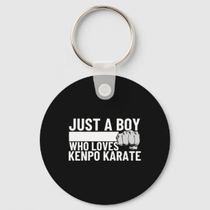 American Kenpo Just A Boy Who Loves Kenpo Karate 1 Keychain