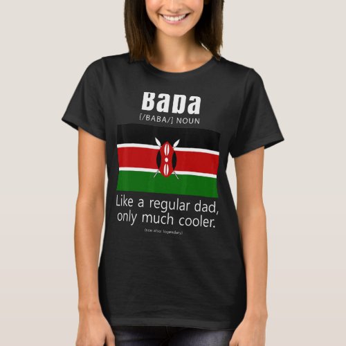 American Kenyan Patriot Flag Fathers Day Kenya Dad T_Shirt