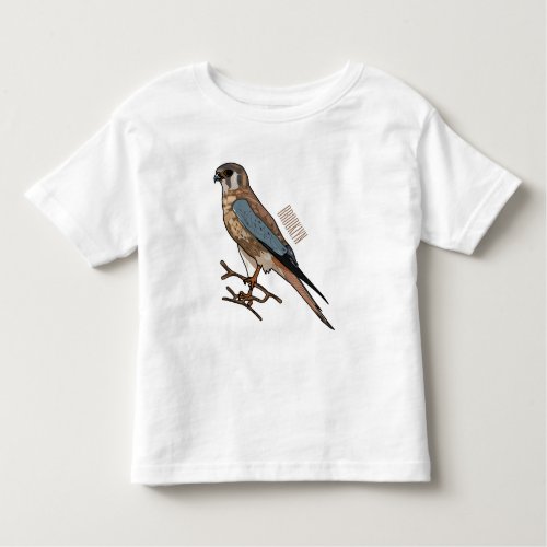 American kestrel bird cartoon illustration  toddler t_shirt