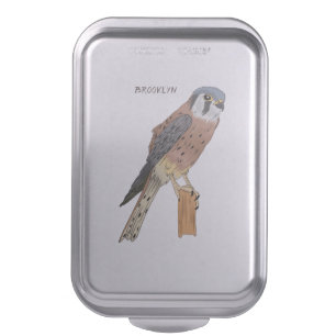 American Kestrel bird illustration Cake Pan