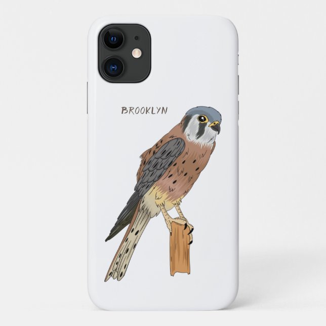 American Kestrel bird illustration Case-Mate iPhone Case (Back)