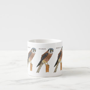 American Kestrel bird illustration Espresso Cup