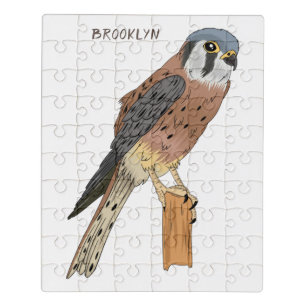 American Kestrel bird illustration Jigsaw Puzzle