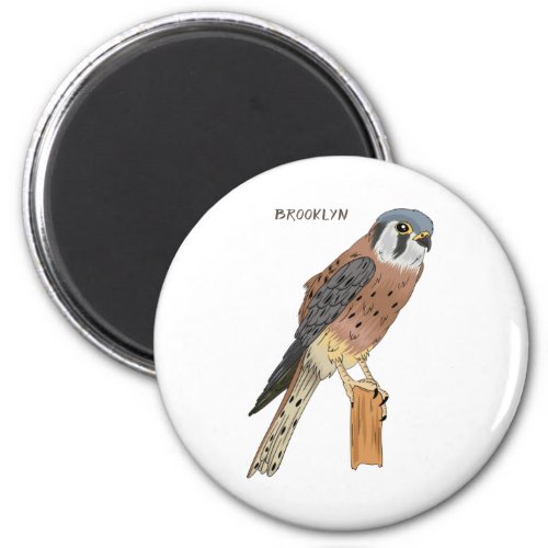 American Kestrel bird illustration  Magnet