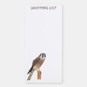 American Kestrel bird illustration Magnetic Notepad