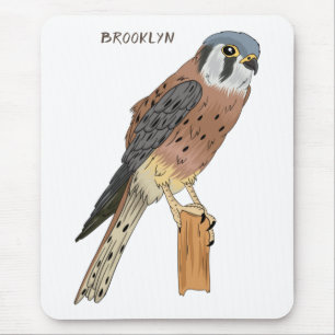 American Kestrel bird illustration Mouse Pad