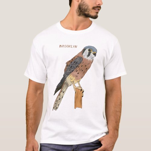 American Kestrel bird illustration T_Shirt