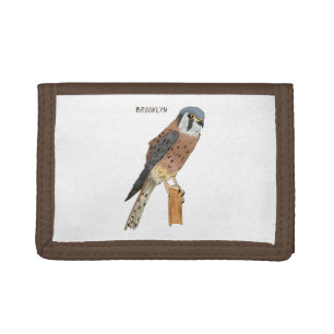 American Kestrel bird illustration Tri-fold Wallet