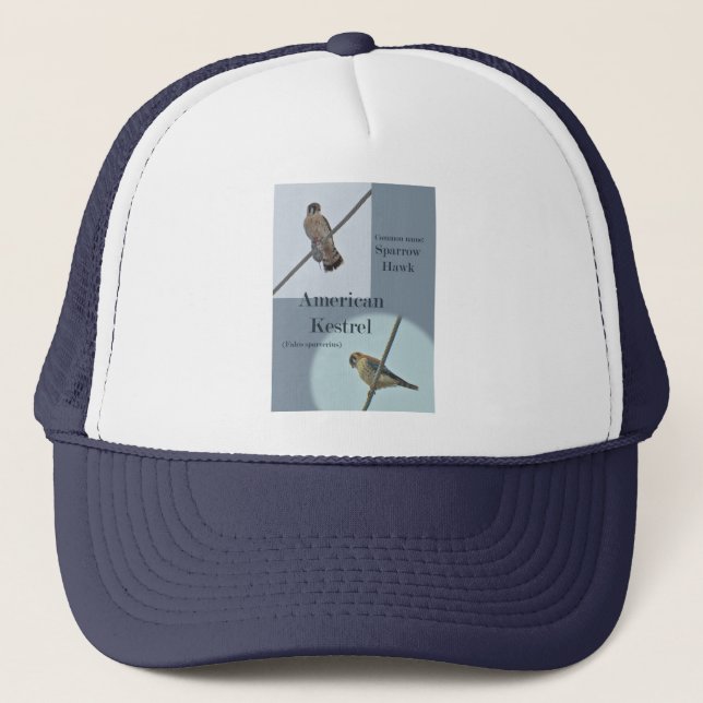 American Kestrel (Falco sparverius) Items Trucker Hat (Front)