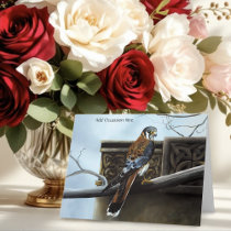 American Kestrel Falcon Celtic Knotwork Wildlife