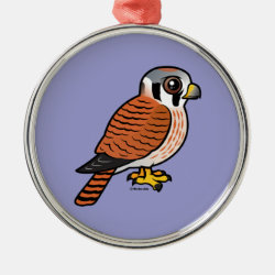 American Kestrel female Premium circle Ornament