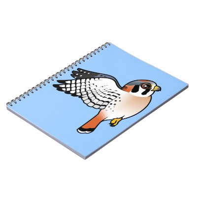 American Kestrel in flight Notebook