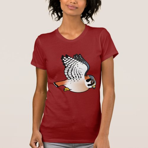 American Kestrel in flight T_Shirt