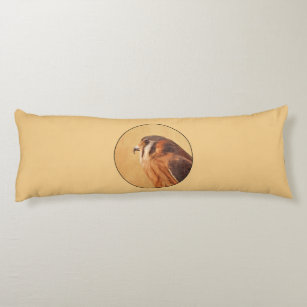 American Kestrel Painting - Original Bird Art Body Pillow