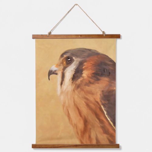 American Kestrel Painting _ Original Bird Art Hanging Tapestry