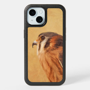 American Kestrel Painting - Original Bird Art iPhone 15 Case