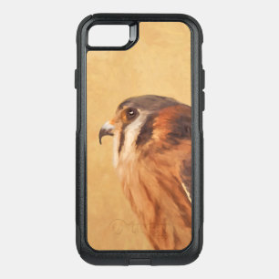 American Kestrel Painting - Original Bird Art OtterBox Commuter iPhone SE/8/7 Case