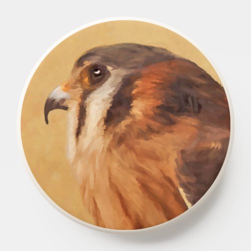 American Kestrel Painting _ Original Bird Art PopSocket