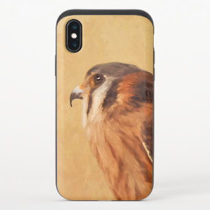 American Kestrel Painting - Original Bird Art iPhone X Slider Case