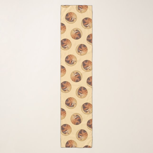 American Kestrel Painting Original Wild Bird Art Scarf (Front)