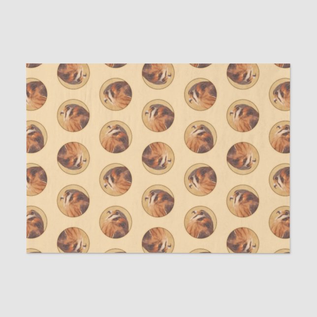 American Kestrel Painting Original Wild Bird Art Tissue Paper (Front)