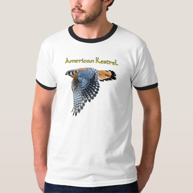 American Kestrel Ringer T-Shirt (Front)