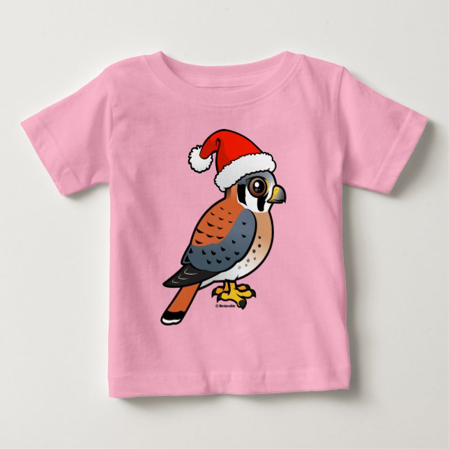 American Kestrel Santa Baby T-Shirt (Front)