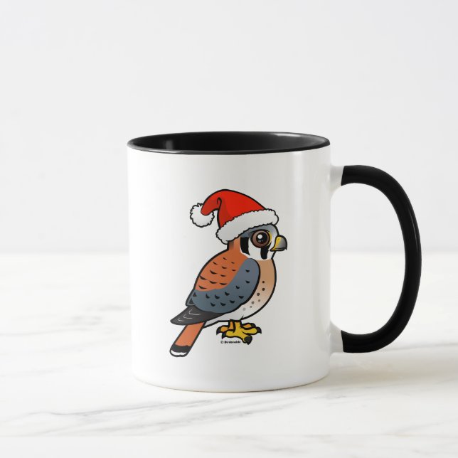 American Kestrel Santa Mug (Right)