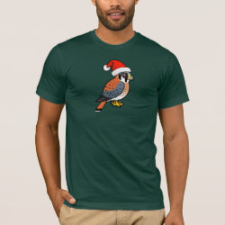 American Kestrel Santa Men's Basic American Apparel T-Shirt