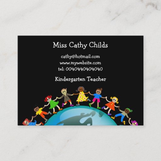 Customizable American Kids, Business Cards