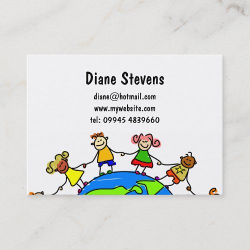 American Kids Business Card Templates