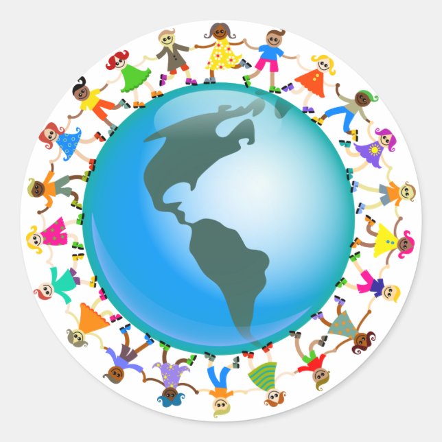 American Kids Classic Round Sticker (Front)