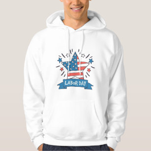American Labor Day Creative Illustration Design Hoodie