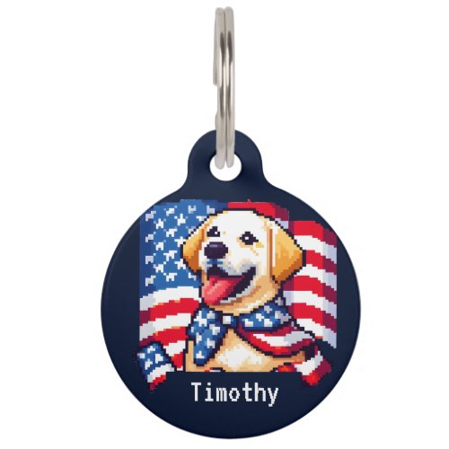American labrador pet ID tag
