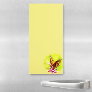 American Lady Butterfly Magnetic Fridge Notepad