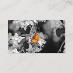 American Lady Butterfly On Blossom Business Card