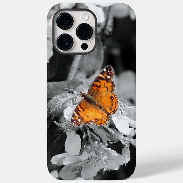 American Lady Butterfly On Blossom Cell Phone Case (Back)