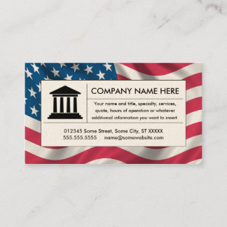 american law business card