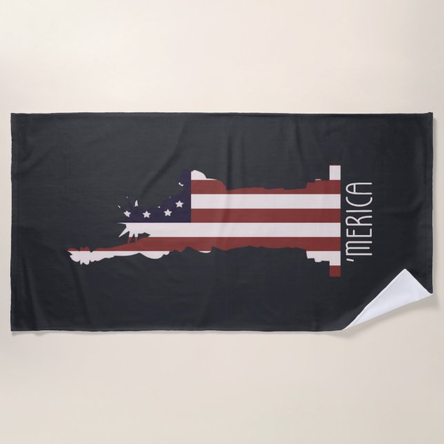 American Liberty Beach Towel (Front)
