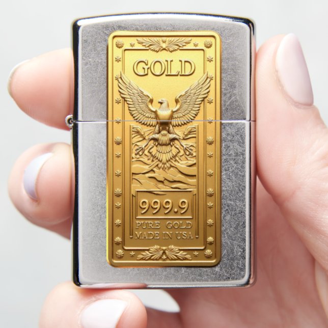 American Liberty Eagle Silver Bullion Zippo Lighter (In Hand)