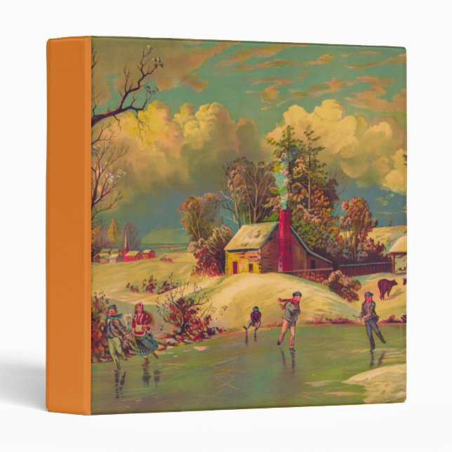 American Life Winter Time 3 Ring Binder (Front/Spine)