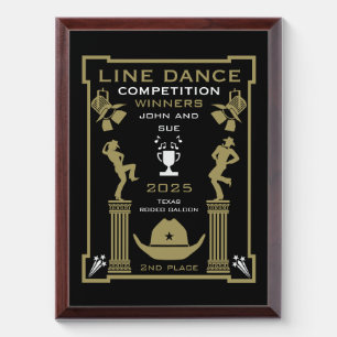 American Line Dancing Competition Award Plaque